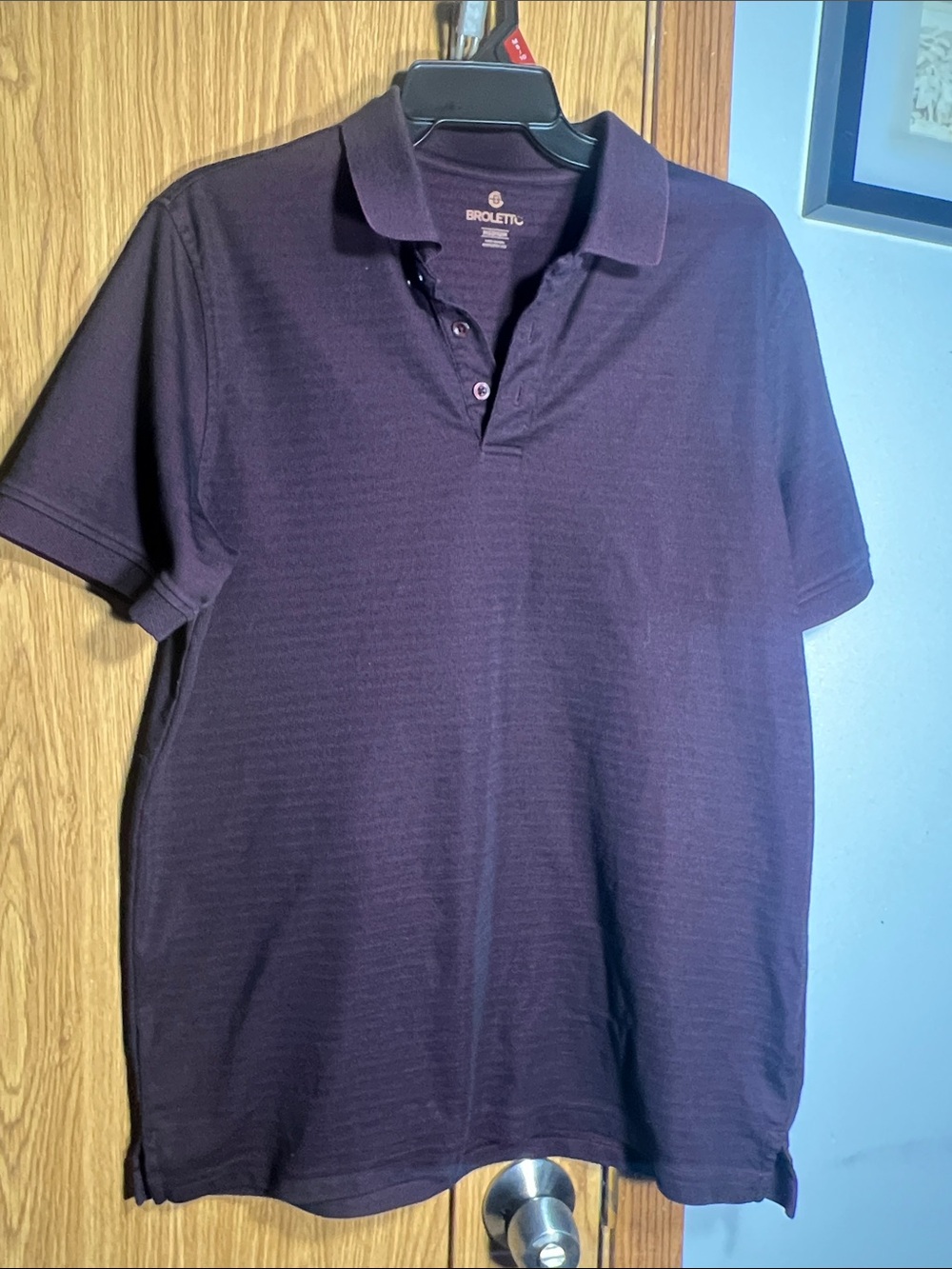 Broleto Men's Deep Purple Polo Shirt - Classic Short Sleeve